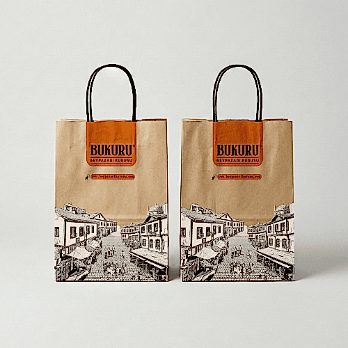 Baskılı Kraft Çanta