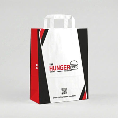 Düz Sap Kraft Çanta